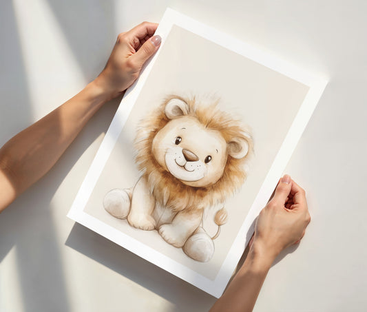Sweet Baby Lion Art Print