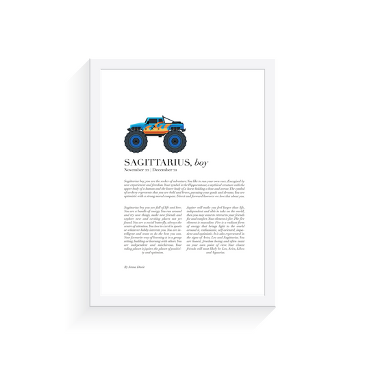 SAGITTARIUS Child, Monster Truck