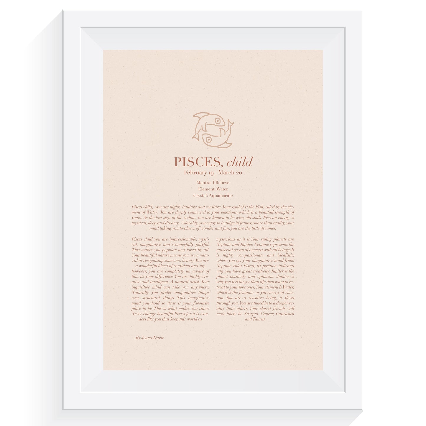 Pisces Child 1.0 Art Print