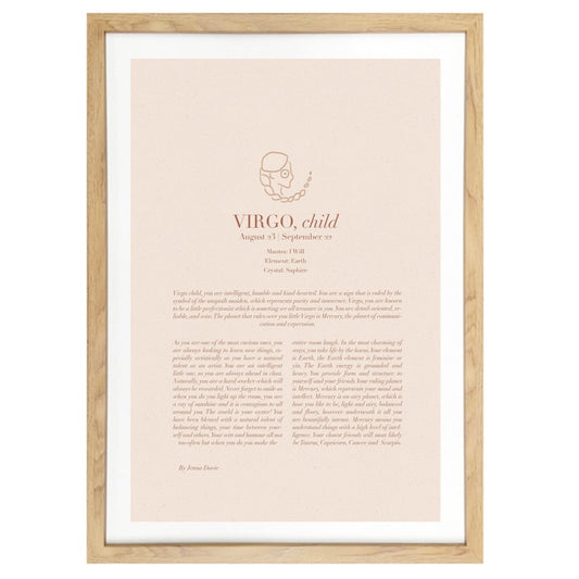 Virgo Child 1.0 Art Print