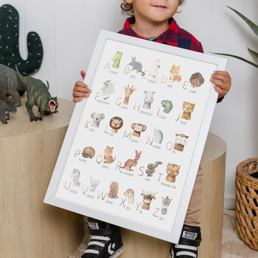 Australian Animal Alphabet Art Print